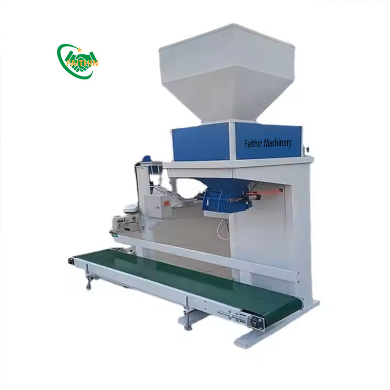 Automatic Sack Weighing Bagging Filling Single Scale Feed Pellet Fertilizer Granular Grain Rice Packing Machine