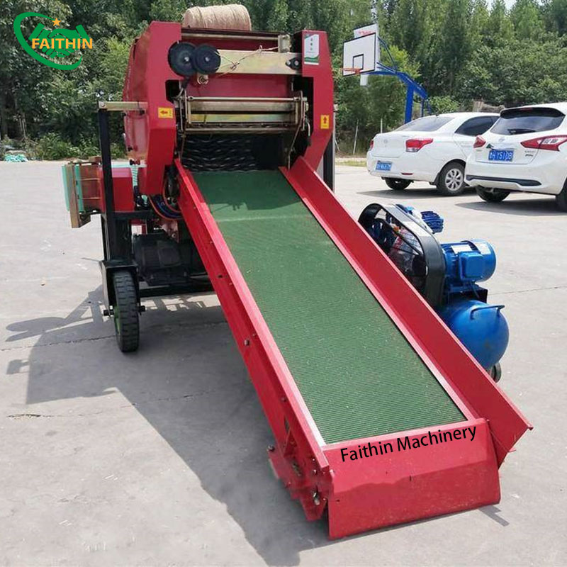 Automatic Corn Silage Hay And Straw Baler Machine Alfalfa Silage Bale Wrapper Hay Bale Wrapper For Sale