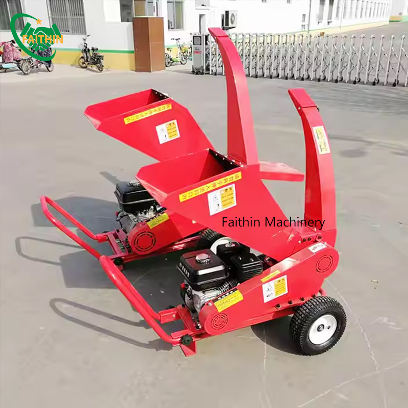 Fully Automatic Gasoline Diesel Motor Drive Garden Branch Shredder Machine Grape Twig Crusher