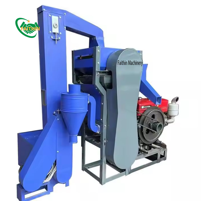 Automatic Paddy Rice Mill Machine With Stone Vibrating Removing Rice Milling Machine Diesel Rice Huller Miller Machine Rice Mill Machine