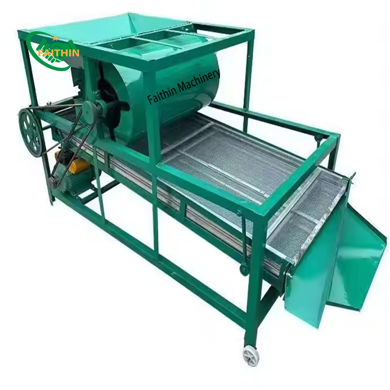 Cheap Sale Grain Cleaning Screen Impurity Separator Grain Screening Machine Electric Screen Machine