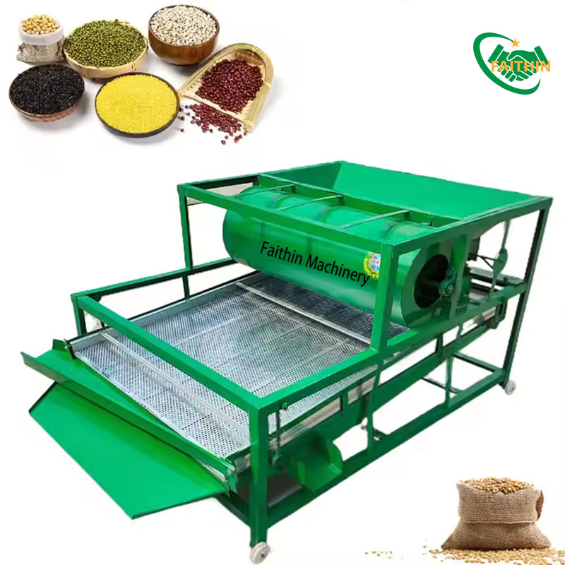 Hot Sale Rapeseed Impurity Removal And Cleaning Machine Rice Screening Machine Blowing Type Grain Cleaning Machine Electric Screen Machine