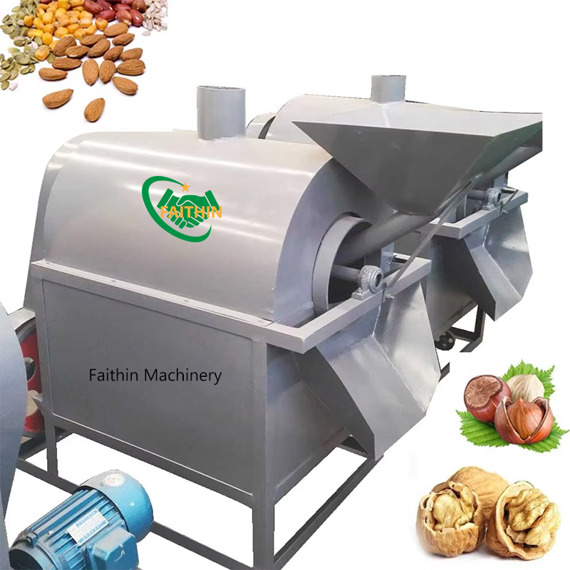 Gas Heating Type Roasting Machine Sunflower Seed Roaster Machine Peanut Sesame Nut Roasted Machine