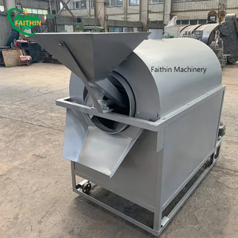 Automatic Commercial 50kg Grain And Nuts Roasting Machine Cocoa Bean Drying Machine Stainless Steel Roasters