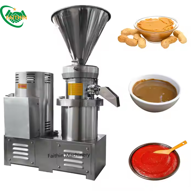 Food Grade Stainless Steel Colloid Mill Pepper Tomato Nuts Sesame For Domestic Food Factories
