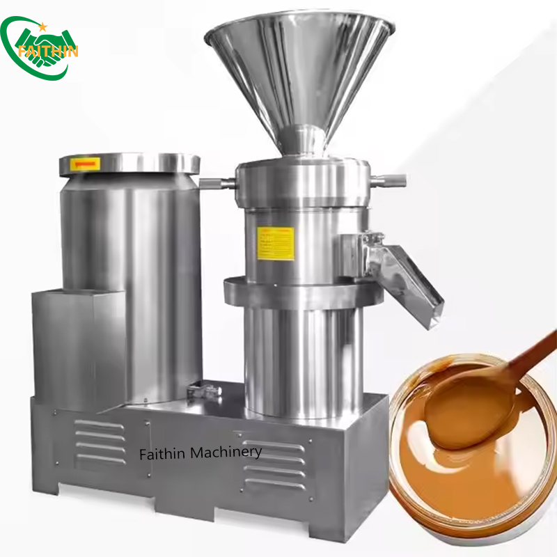 Hazelnut Peanut Manufacture Jam Vertical Colloid Mill Pea Nut Butter Make Machine