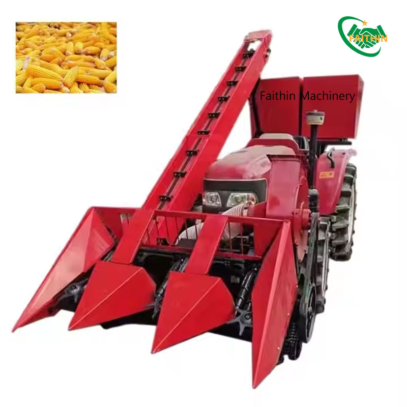 Fully Automatic Corn Harvester 3 Row Self Propelled Corn Harvester New Corn Combine Harvester Corn Harvesting Machine