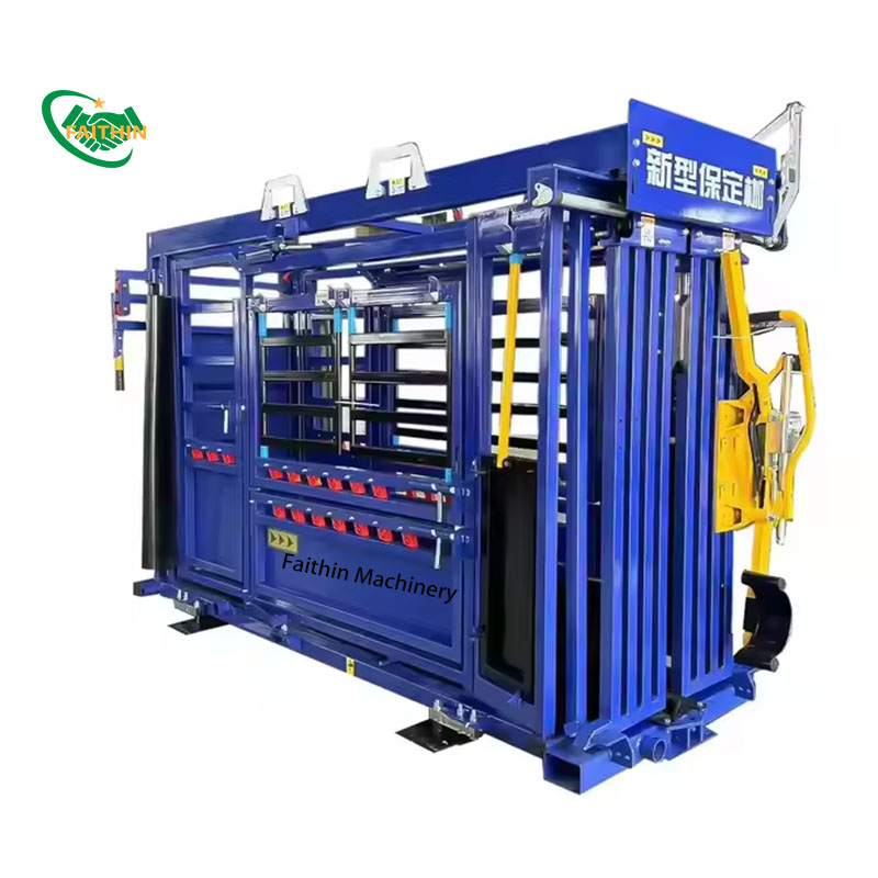 Hot-Dipped Galvanized Cattle Handling Frame Equipment For Farm Cattle Restraining Frame 